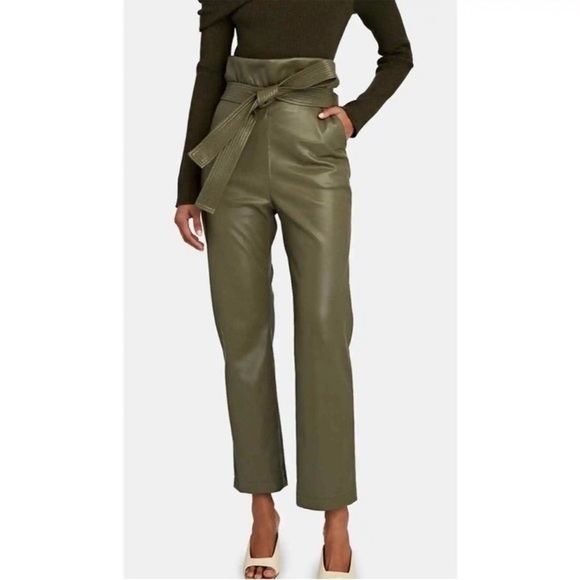 Alexis Pants - Alexis Women’s Kayden Vegan Leather Paperbag Pants